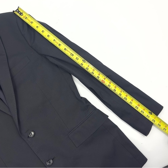 J Crew Mens Ludlow Single Breasted Blazer Size 38R Black Sport Coat Two Button - Picture 12 of 13